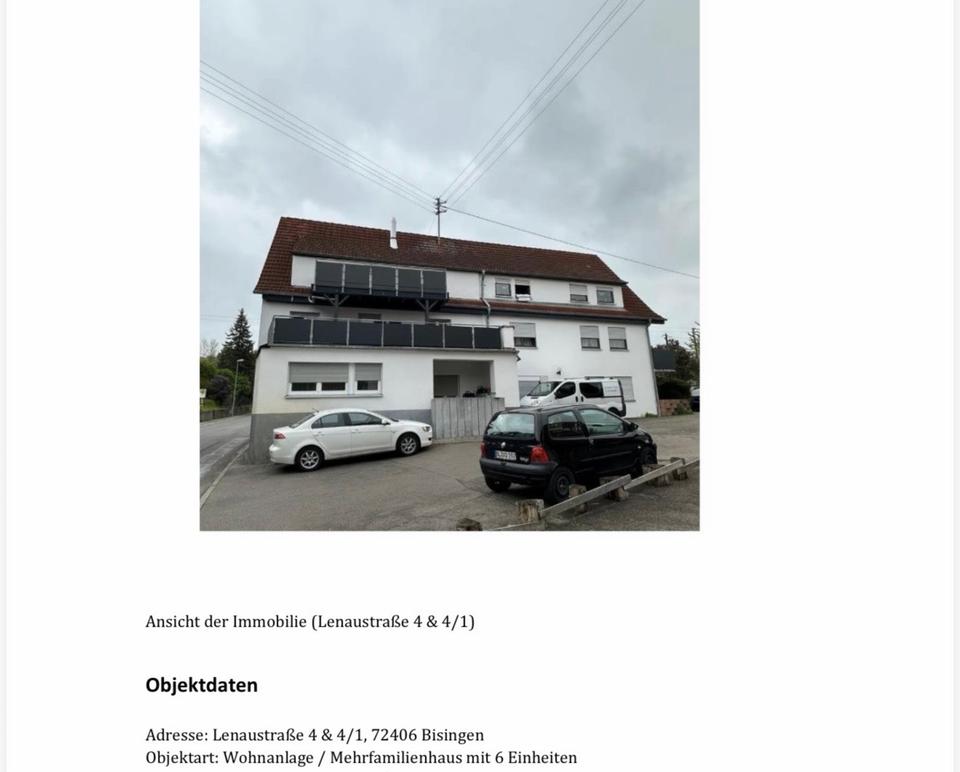 Thumbnail-Wohnanlage in 72406 Bisingen - Kapitalanlage mit solider Rendite