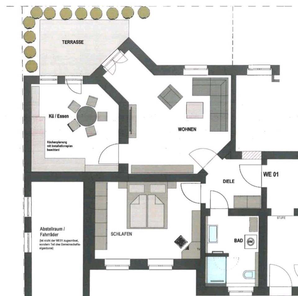 Thumbnail-Exklusive kernsanierte 2-Zimmer Wohnung