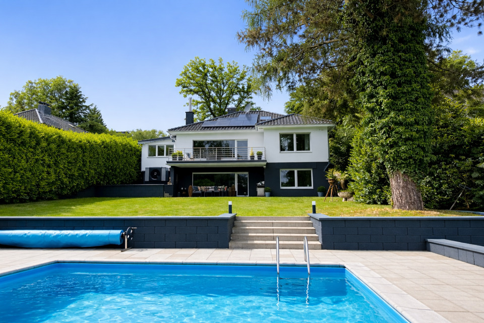 Thumbnail-Einfamilienhaus Lohmar (190 qm 5 Zi. Garten PV Wärmepumpe Pool)