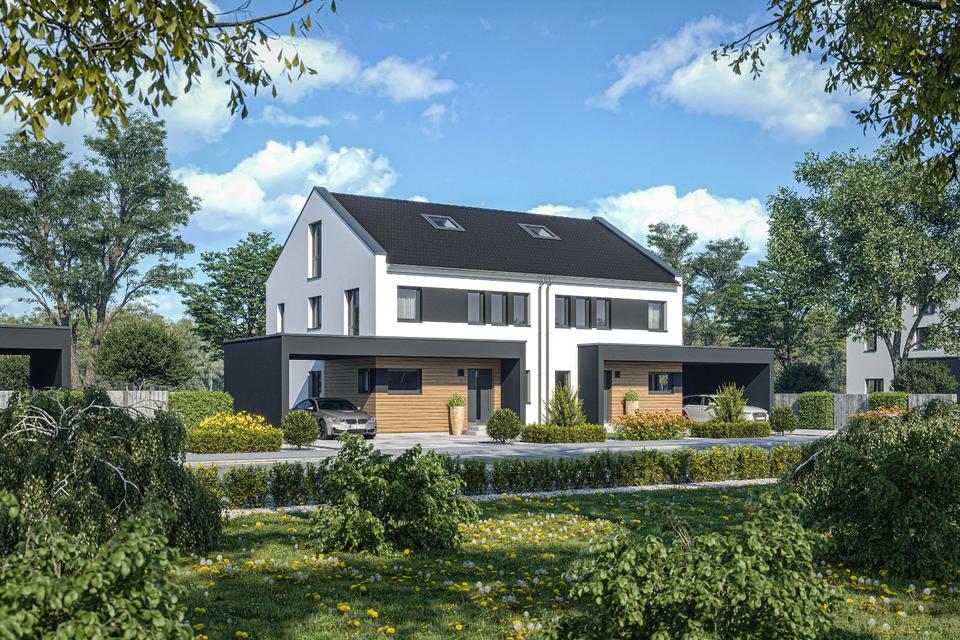 Thumbnail-Neubau Doppelhaus auf wundervollem Grundstück mit Hang 2x DHH