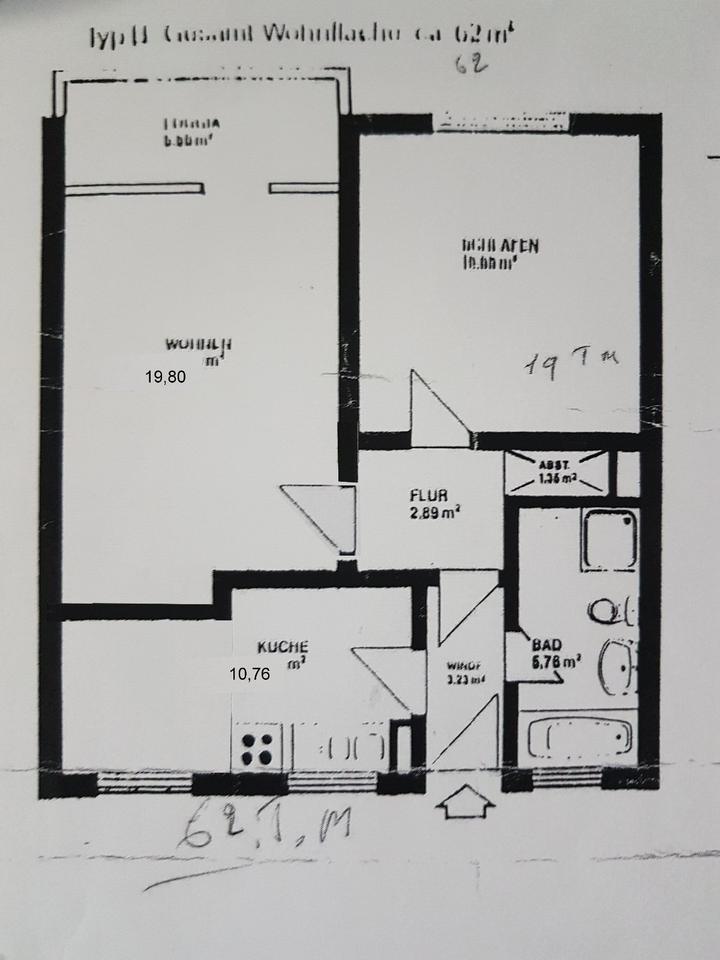 Thumbnail-2 Zimmer Wohnung in Sieker- Mitte