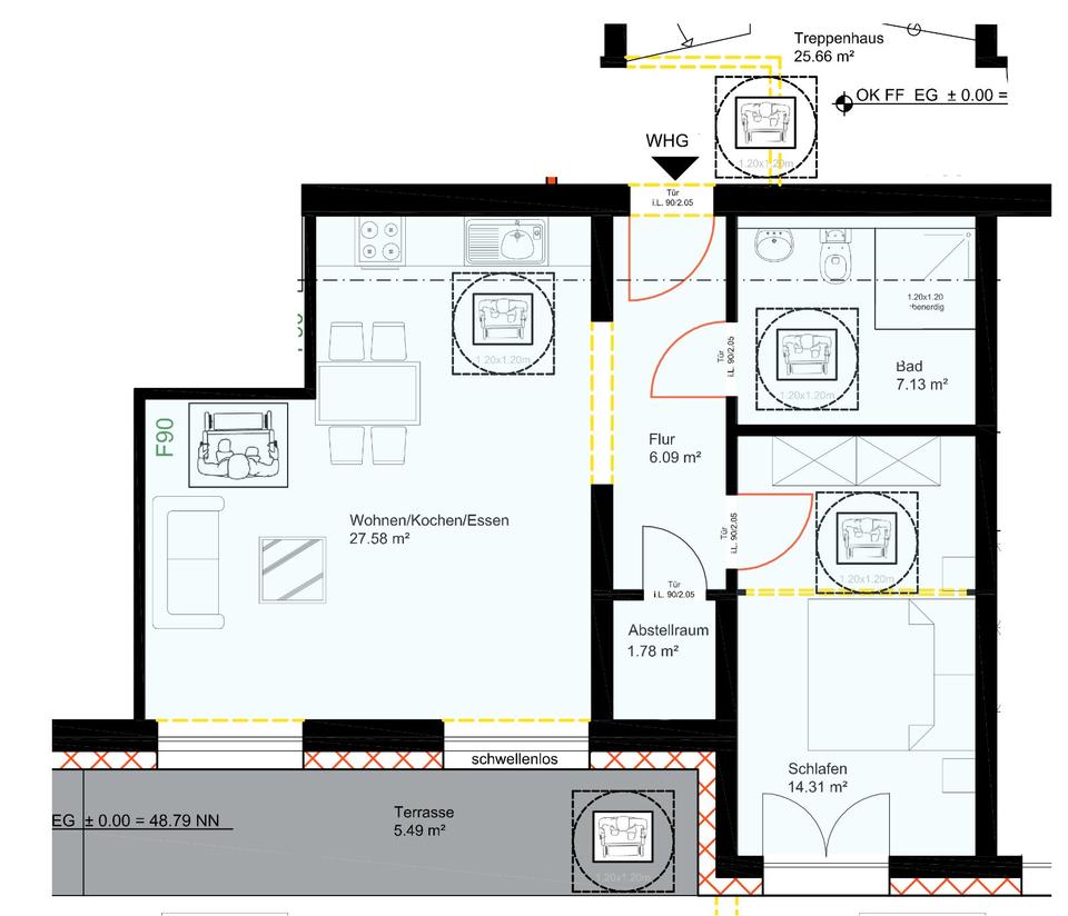 Thumbnail-Moderne 2-Zimmer-Wohnung: Barrierefrei mit Süd-Terrasse