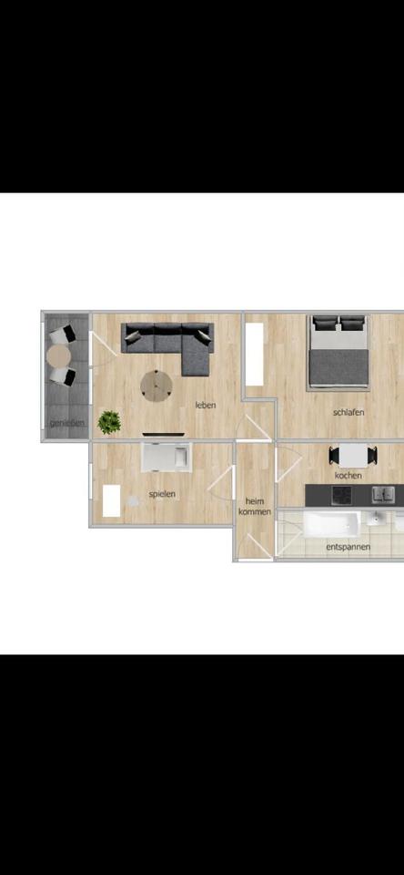 Thumbnail-günstige 3 ZKB Wohnung mit praktischer Dusche