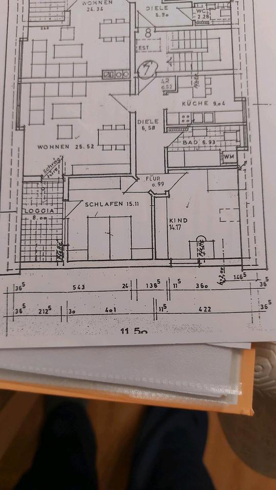 Thumbnail-Helle 3 Zimmer Wohnung mit Loggia