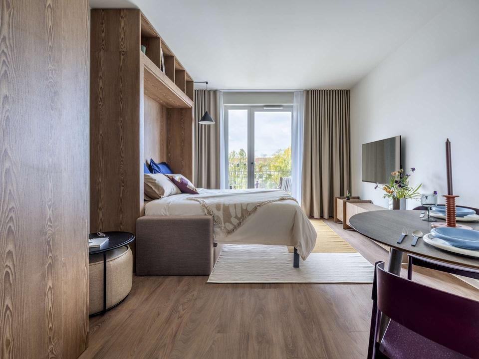 Thumbnail-Möbliertes Studio Medium mit Gemeinschaftsflächen: Padelplatz, Fitness, Dachterrasse & mehr