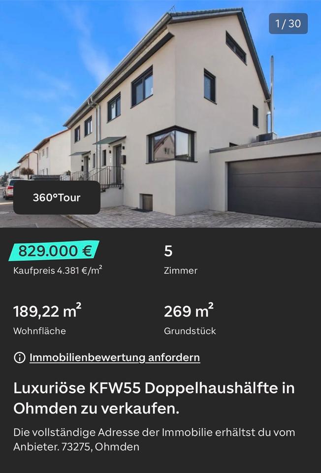 Thumbnail-Doppelhaushälfte zum Verkauf