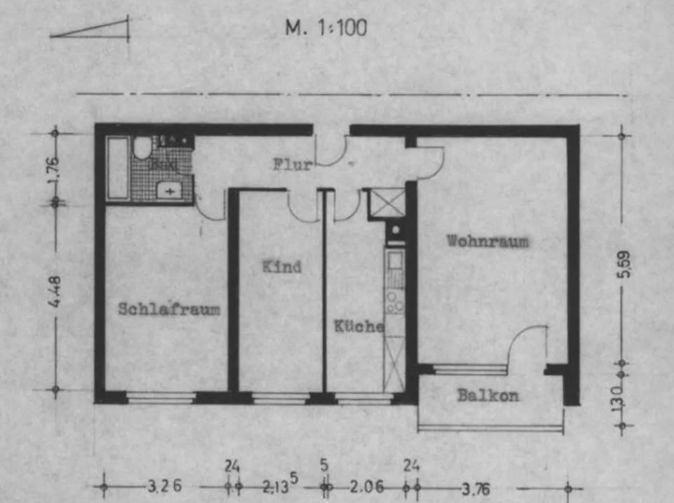 Thumbnail-3 Zimmer Wohnung zu vermieten Lübeck Triftsr.42