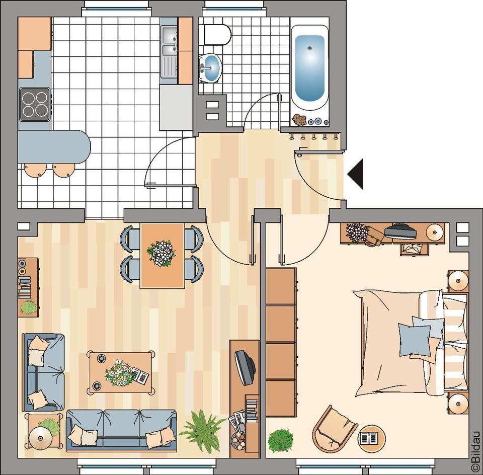 Thumbnail-Demnächst frei! 2-Zimmer-Wohnung in Essen Frohnhausen