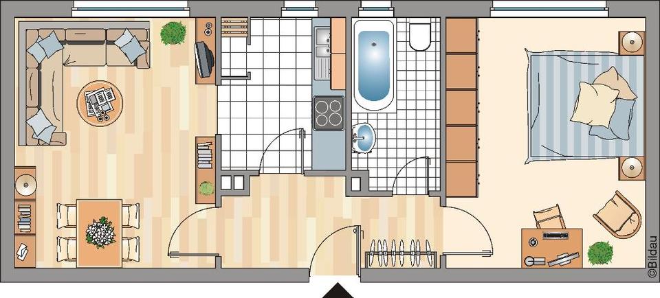 Thumbnail-Demnächst frei! 2-Zimmer-Wohnung in Essen Frohnhausen