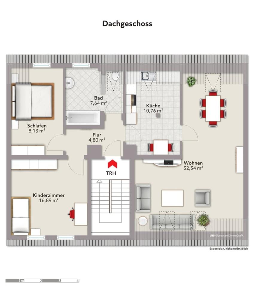 Thumbnail-Schöne helle Dachgeschosswohnung ab sofort