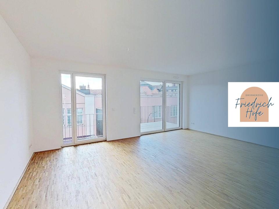 Thumbnail-Wundervolle 3-Zimmer-Neubauwohnung mit großem BALKON und EBK im Neubauquartier 