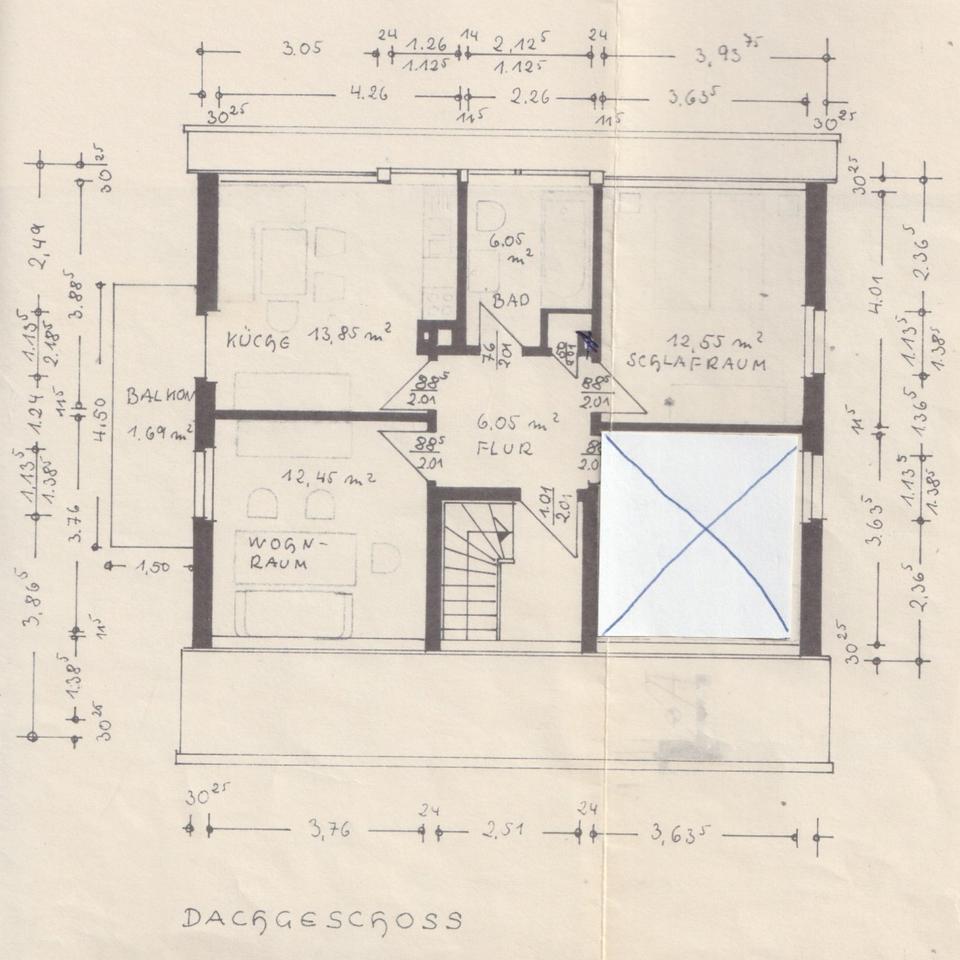 Thumbnail-Wohnung - 50 qm - zu vermieten
