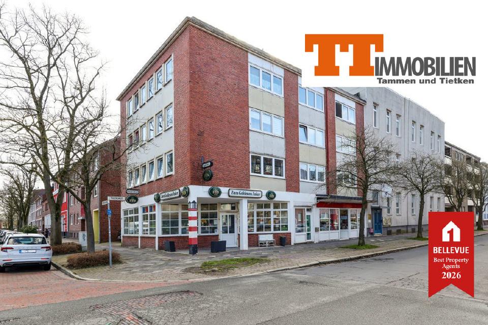 Thumbnail-TT bietet an: Helle und renovierte 3-Zimmer-Wohnung in zentraler Lage direkt am Kurpark von Wilhelmshaven!