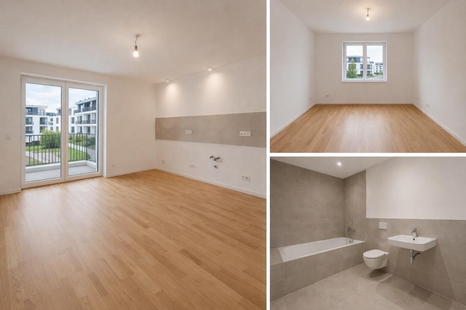 Thumbnail-Moderne 2-Zimmer-Neubauwohnung (52 m²) mit Balkon, Aufzug & TG