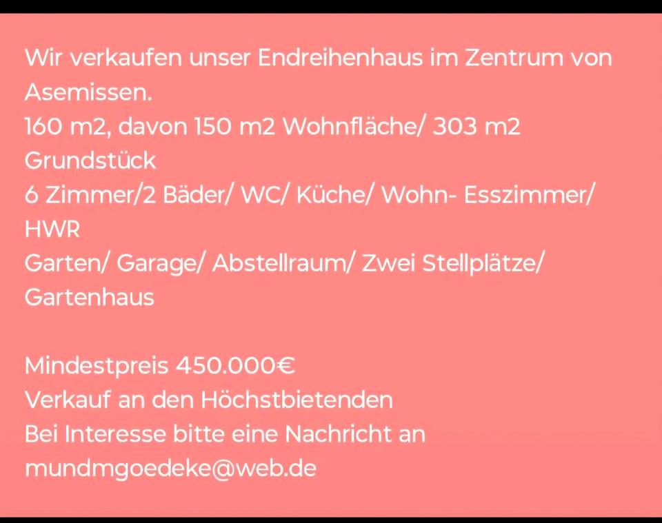 Thumbnail-Haus zu verkaufen
