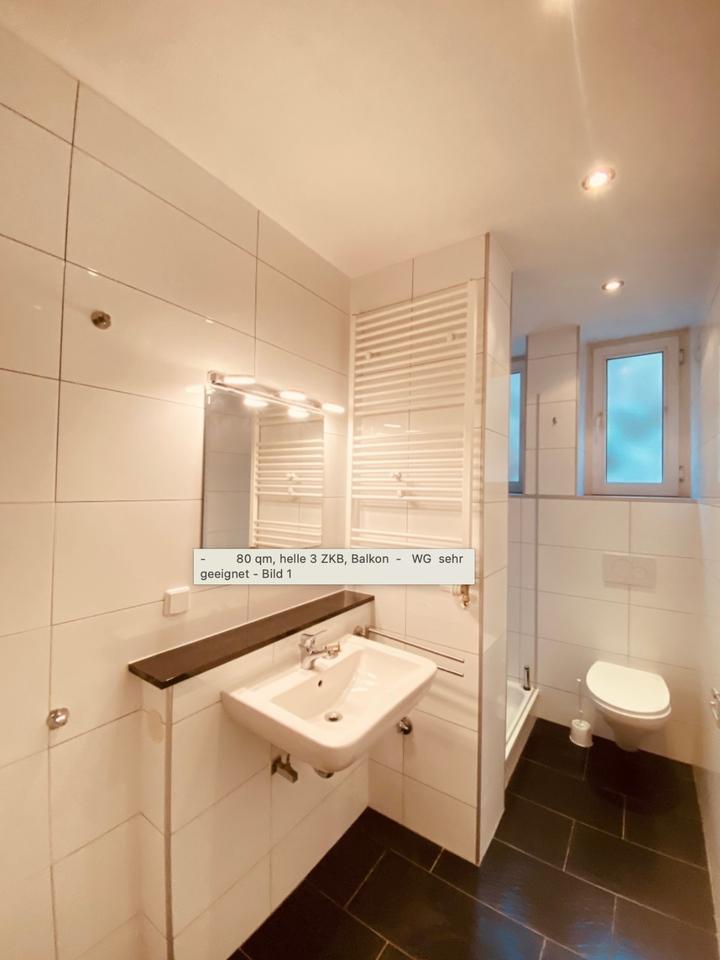Thumbnail-80 qm, helle 3ZKB,Balkon - WG geeignet
