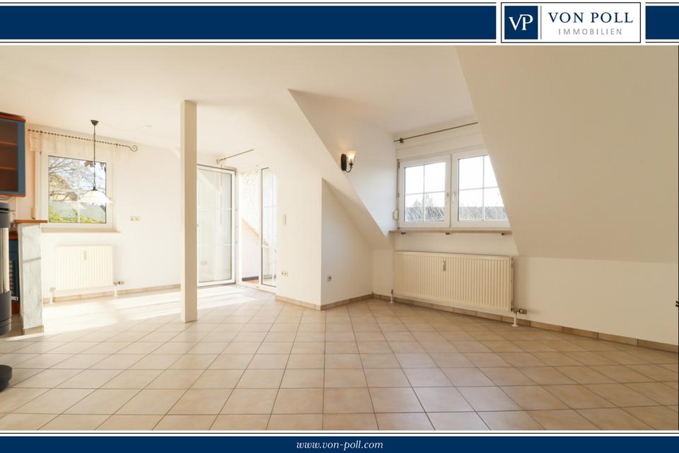 Thumbnail-Helle Maisonette-Dachgeschosswohnung in gepflegter Doppelhaushälfte mit separatem Zugang