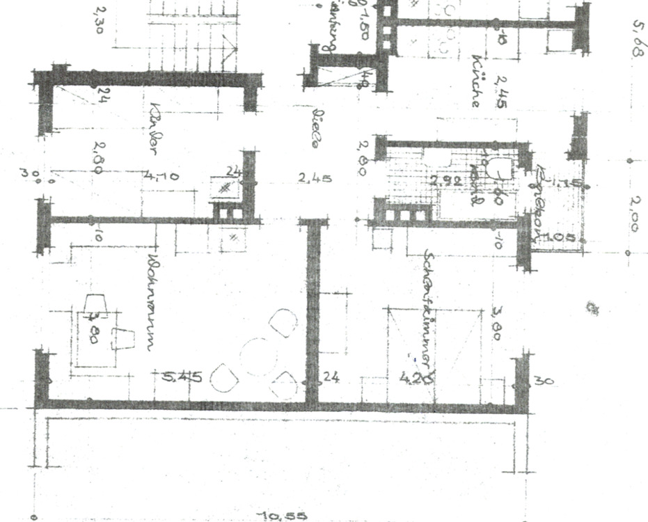 Thumbnail-gutgeschnittene,gepflegte 3-Zimmer - Wohnung
