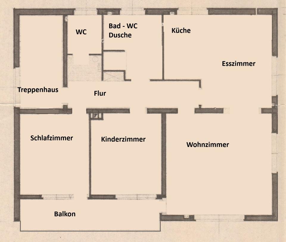 Thumbnail-Höxter-Fürstenau 3 Zimmer-Wohnküche-Bad-Gäste WC-Balkon