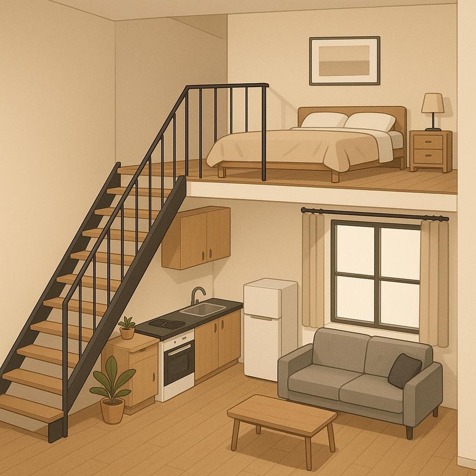 Thumbnail-Charmantes 1-Zimmer Maisonette Apartement nach Renovierung
