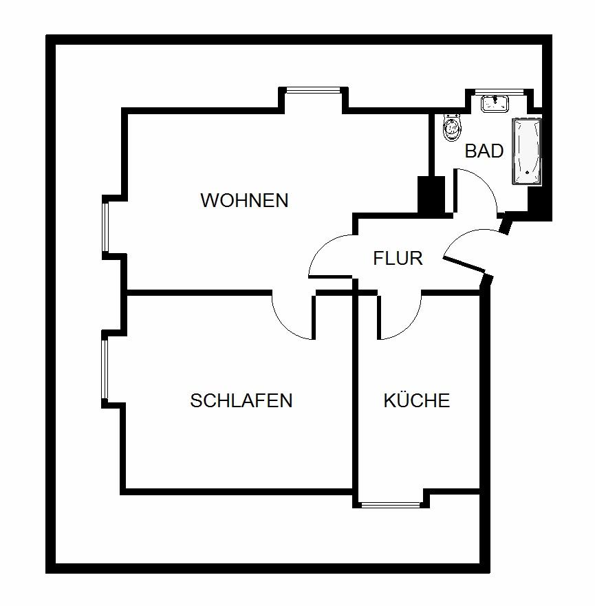 Thumbnail-2-Zimmer-Wohnung in Gelsenkirchen Scholven