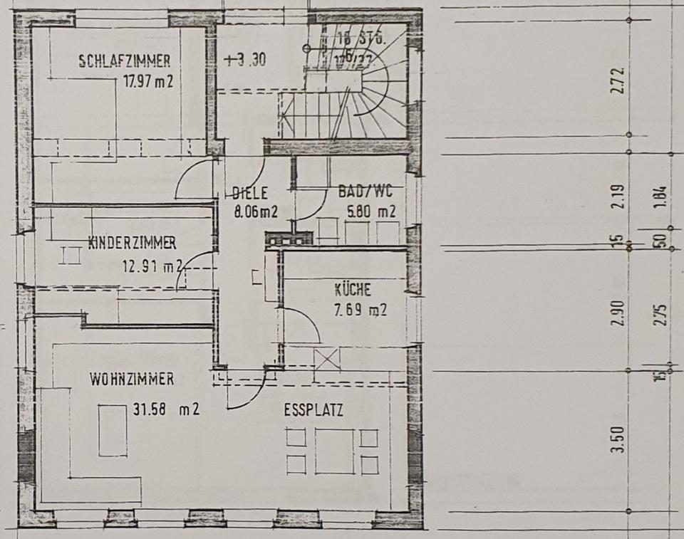 Thumbnail-3-Zimmer Wohnung im Zentrum Herzogenaurachs–teilmöbliert-ab April