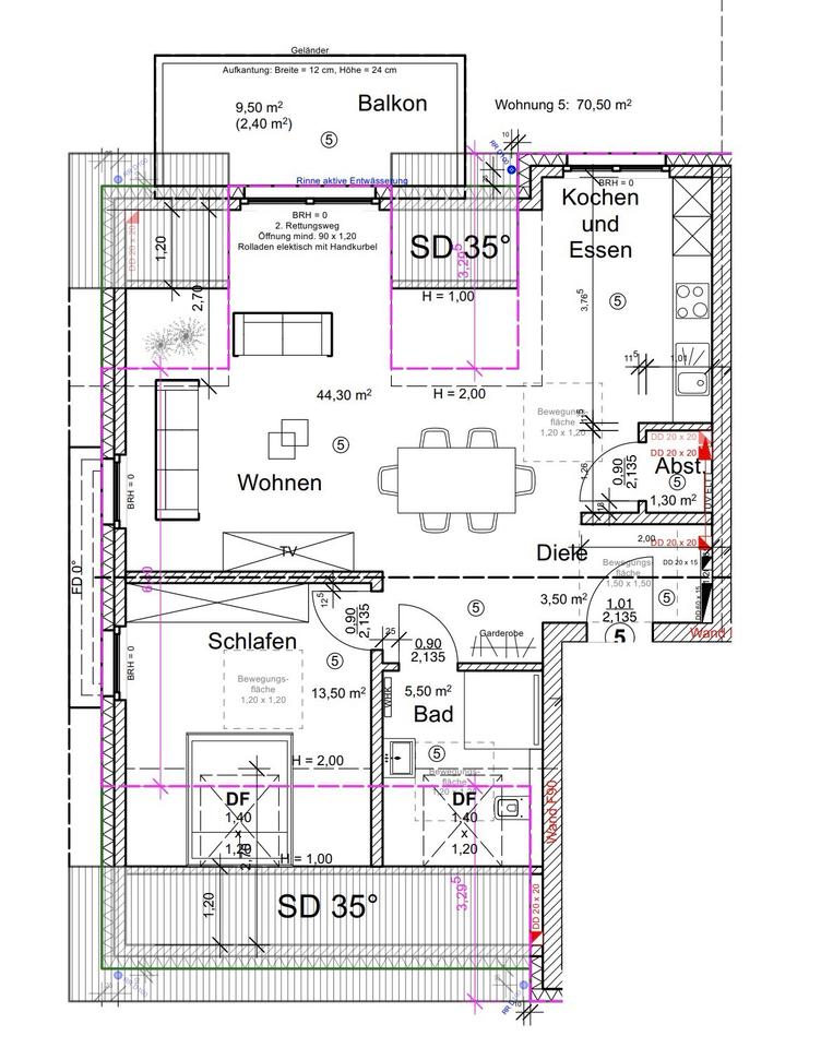 Thumbnail-Erstbezug ! 2ZKB Whg. Zu vermieten