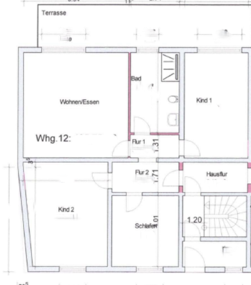 Thumbnail-4-Raum Erdgeschosswohnung in Hillerse