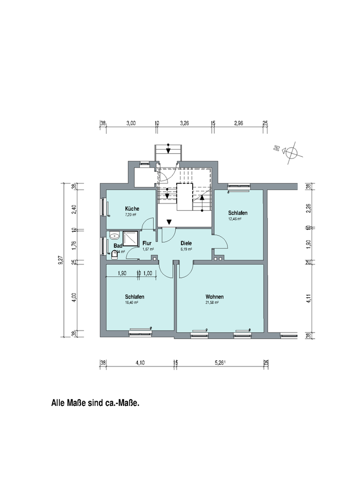 Thumbnail-3-Zimmer-Wohnung in ruhiger, zentraler Lage – Lugau (Erzgeb.)
