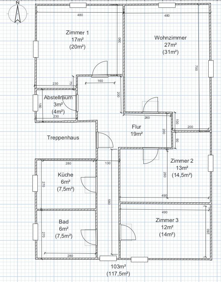 Thumbnail-Wohnung - 4 ZKB - 103 m2 - KirchhainSindersfeld