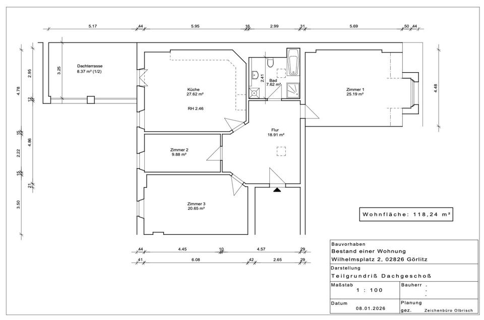Thumbnail-Großzügige 3-Raum-Wohnung in Top-Lage