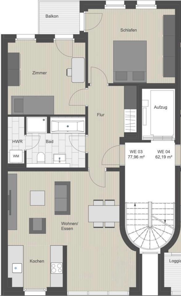 Thumbnail-Modernes Wohnen in Altlindenau: Möblierter Erstbezug