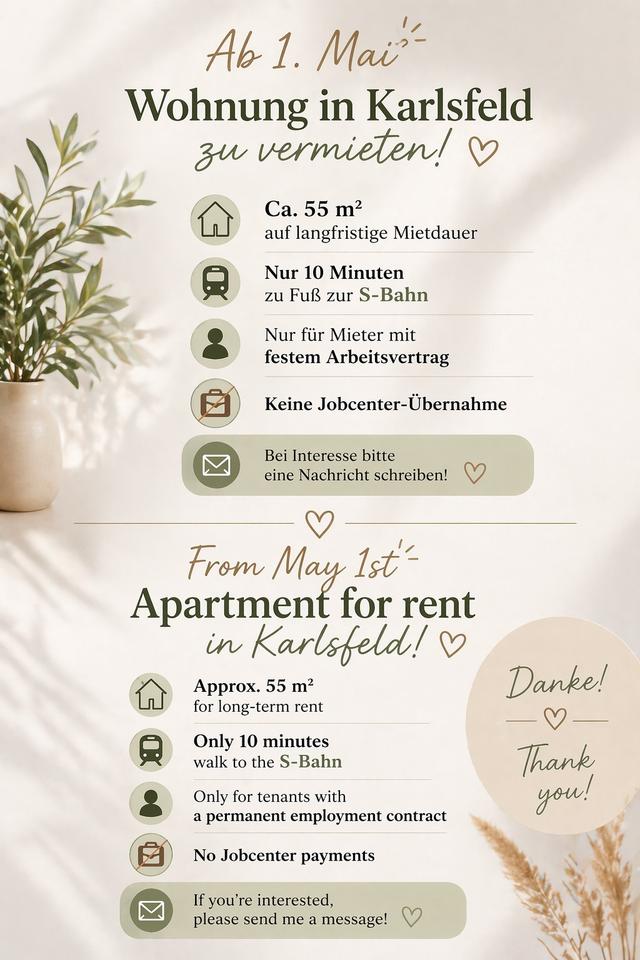 Thumbnail-2-Zimmer Wohnung in Karlsfeld