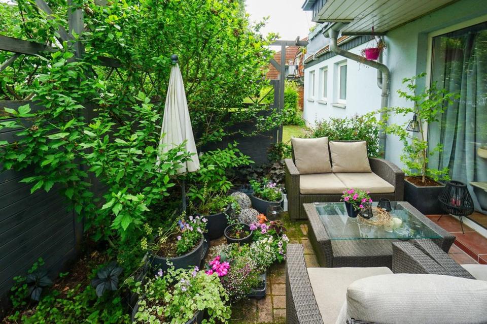 Thumbnail-2-Raum Wohnung, 64m2 wie Reihenhaus in Köhra bei Leipzig, Terasse