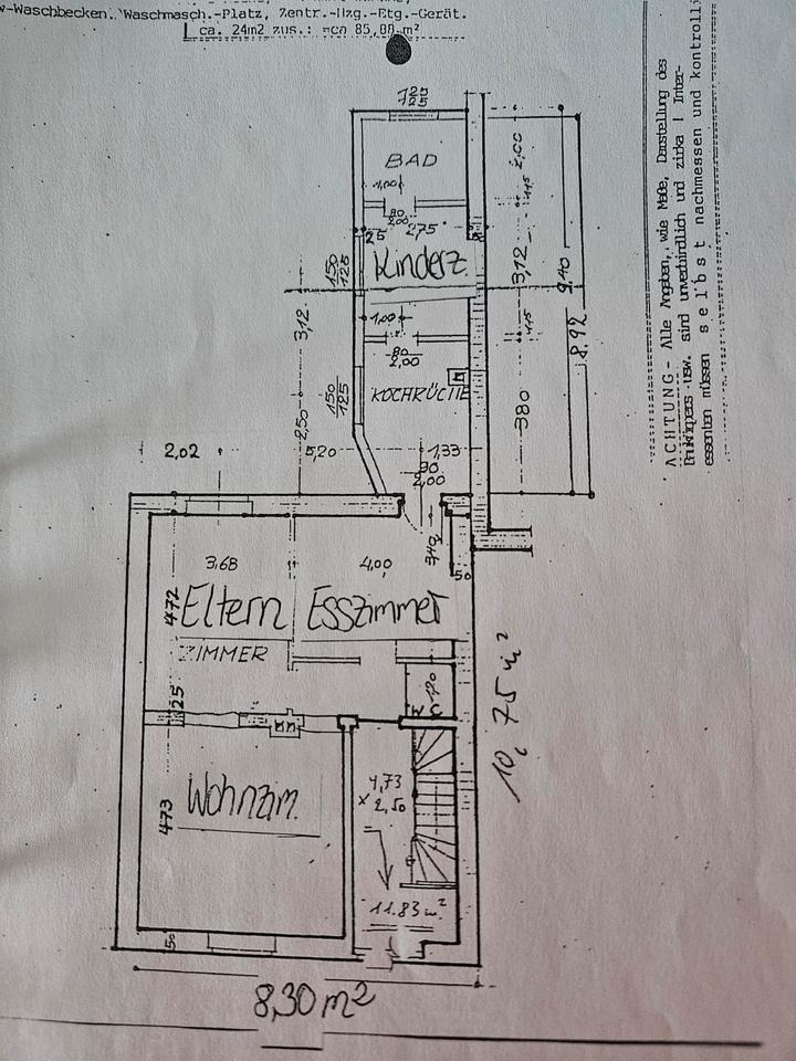 Thumbnail-Wohnung 4 Zimmer, Küche Bad in Dillingen Pachten