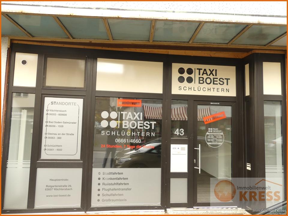 Thumbnail-Ladenlokal in Schlüchtern Innenstadt, ebenerdiger Zugang, große Schaufensterfläche incl. Teeküche