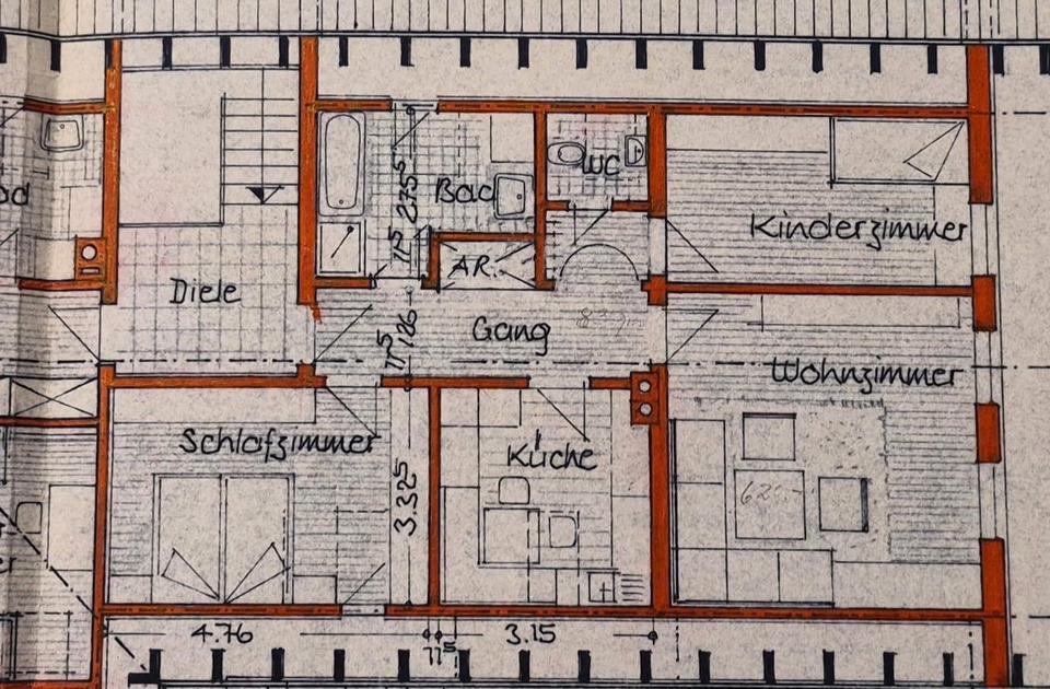 Thumbnail-3-Zimmer-Dachgeschosswohnung mit Balkon & Garage