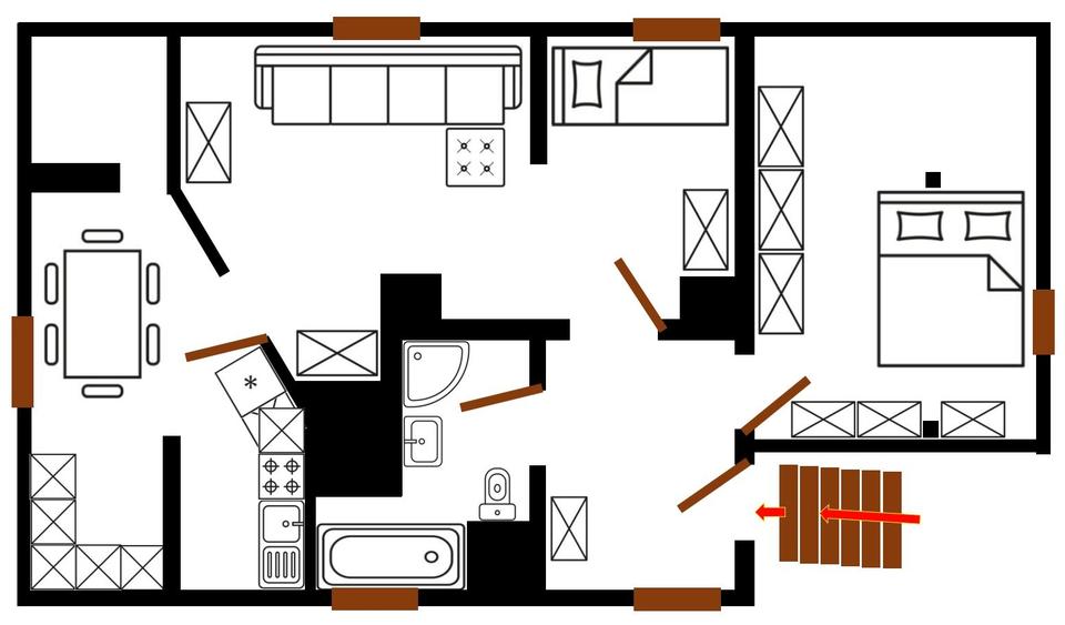 Thumbnail-2 Zimmer DG Wohnung mit Küche & Bad ab Juli 2026 frei
