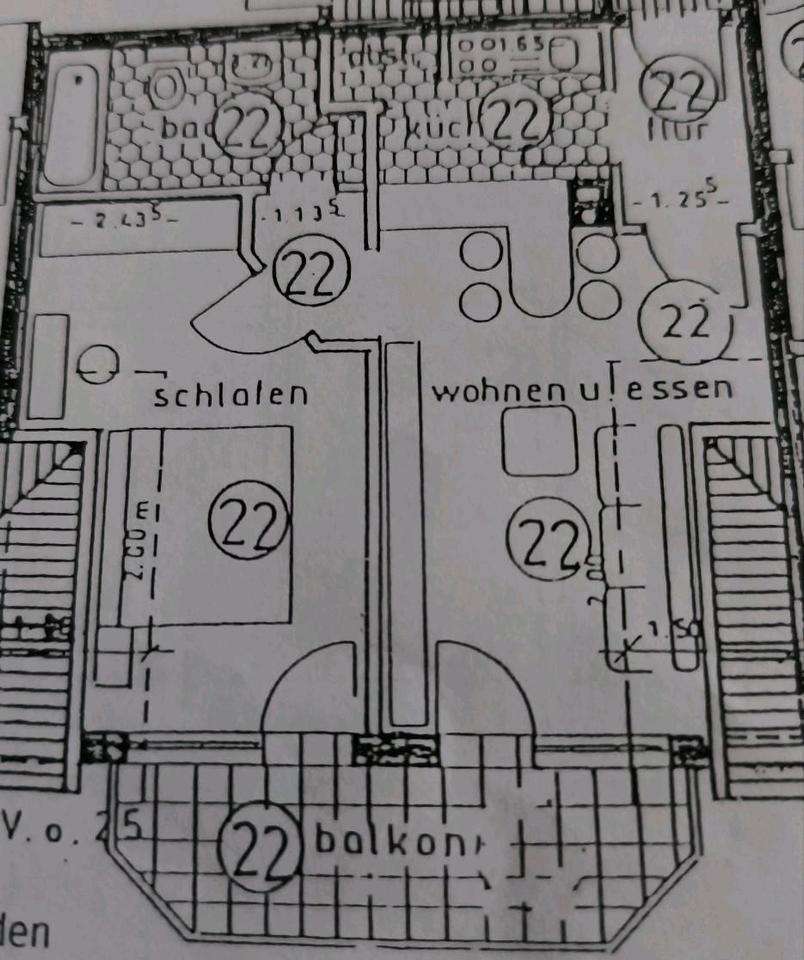 Thumbnail-2 Zimmer Wohnung im Dachgeschoss ca. 50 qm BJ 1992