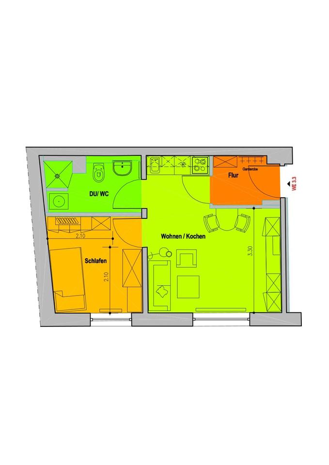 Thumbnail-2-R-Wohnung barrierefrei, Fahrstuhl, Einbauküche