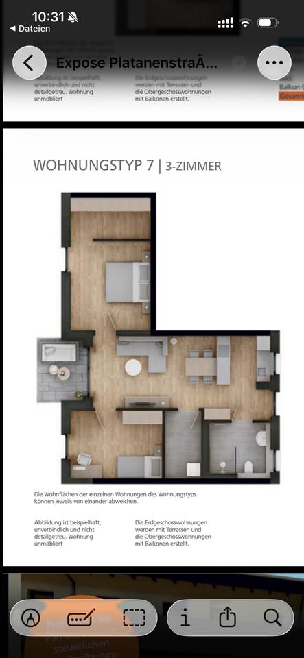 Thumbnail-3-Zimmer Neubauwohnung in Landau an der Isar