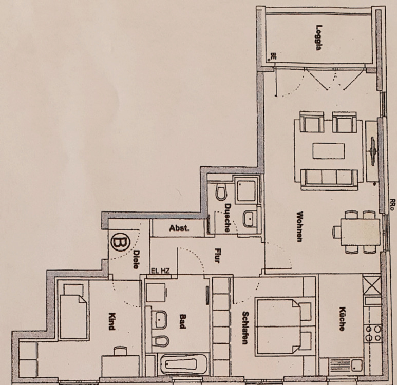 Thumbnail-3-Zimmer Wohnung Mittersendling