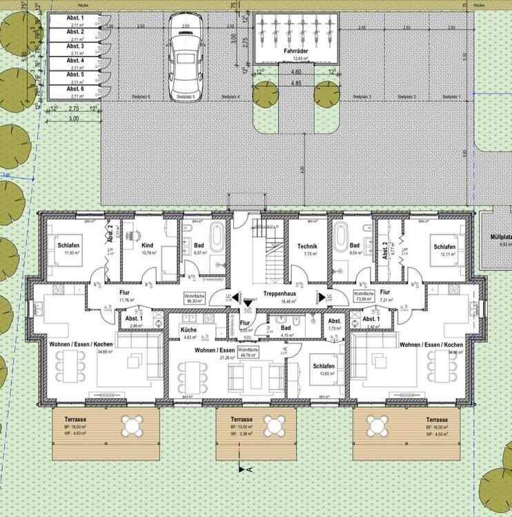 Thumbnail-KiW 40 Neubauwohnungen 50-90 m² mit Garten Balkon