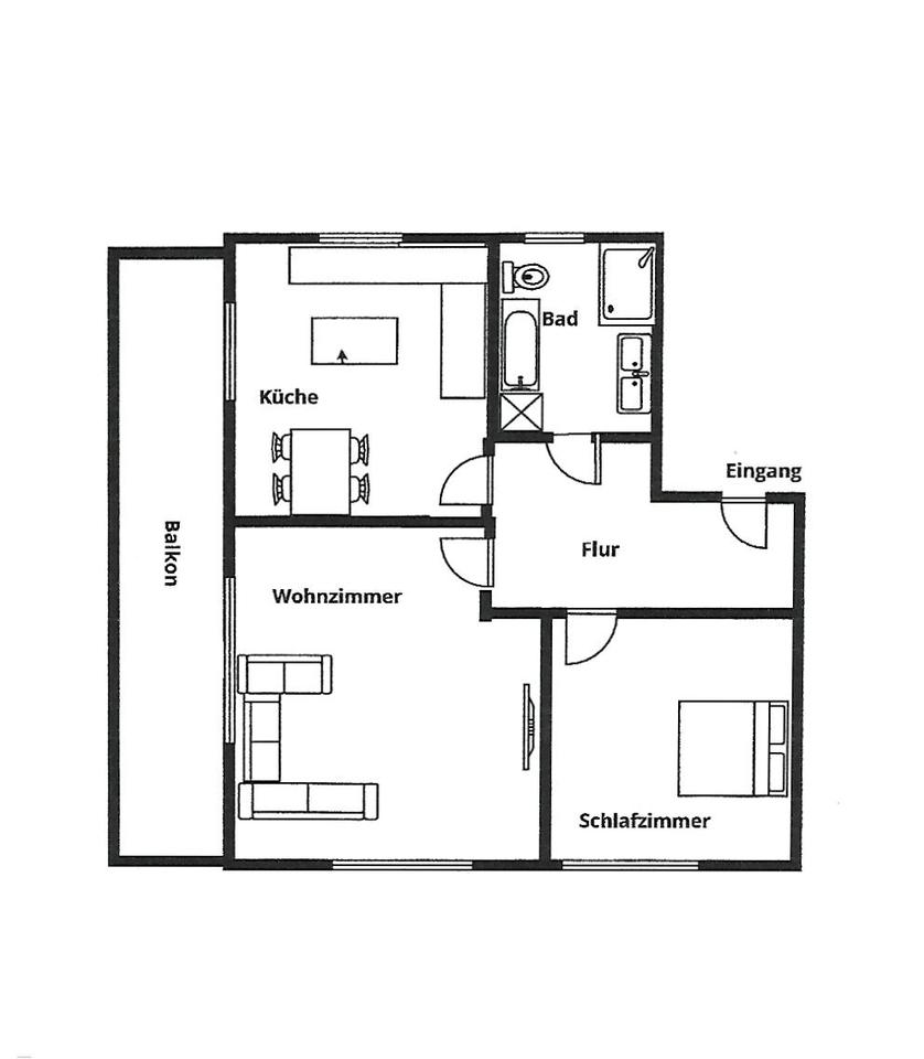 Thumbnail-Helle 2-Zimmer-Wohnung