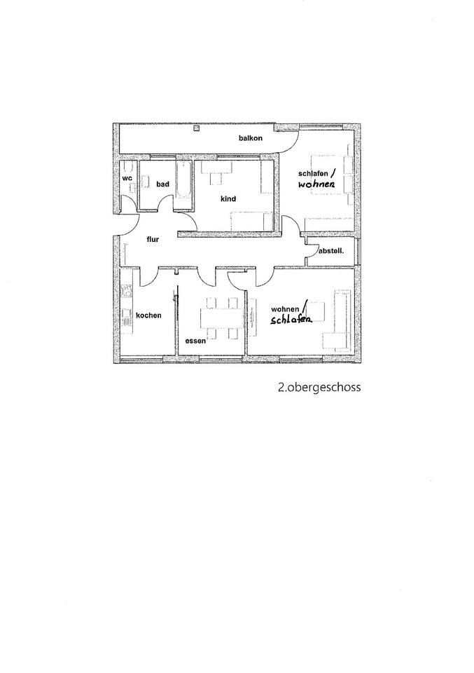 Thumbnail-HELLE 4-ZIMMER-WOHNUNG MIT BALKON IM ZENTRUM VON LAUPHEIM