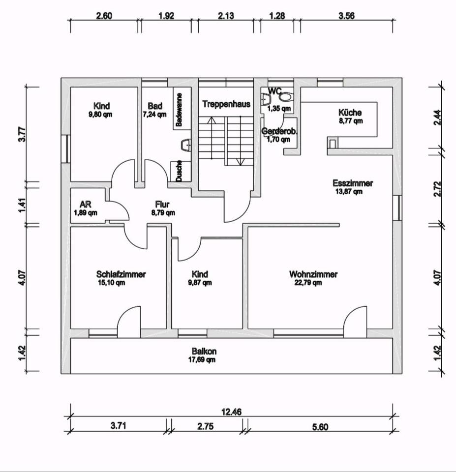 Thumbnail-4,5 Zi.-Wohnung mit Balkon+Garage-frisch saniert. 73660 Urbach