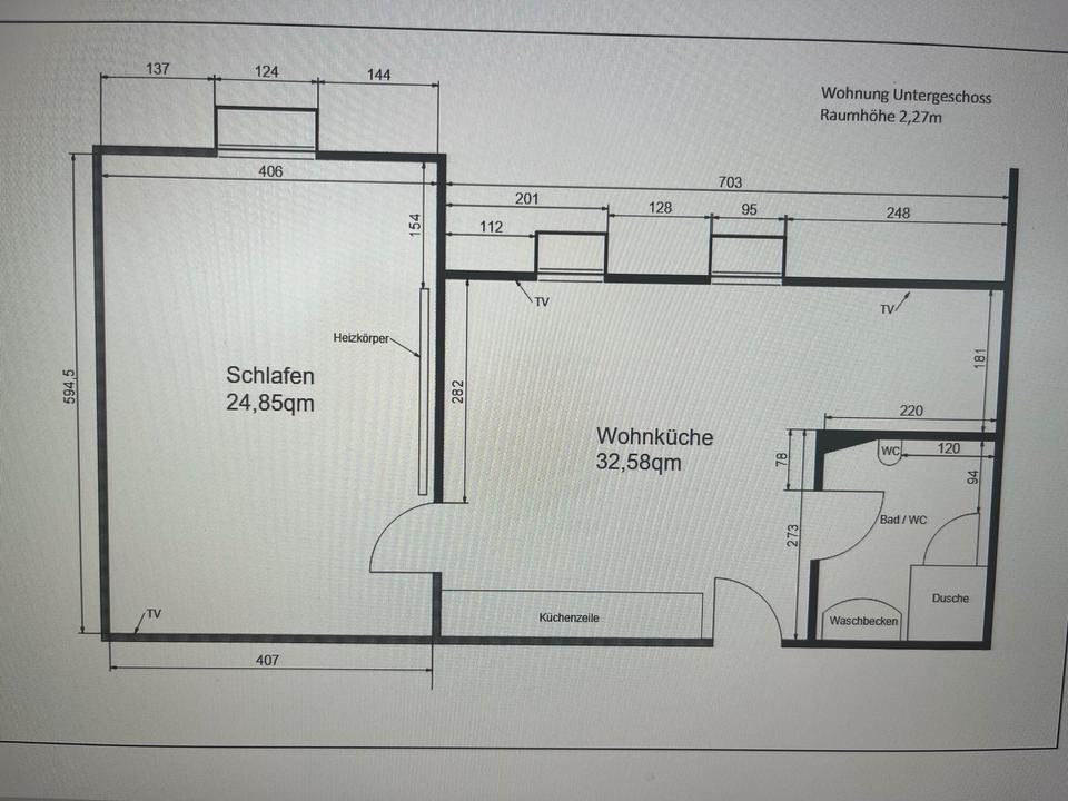 Thumbnail-2 Zimmerwohnung im UG zu vermieten