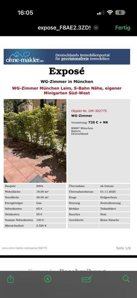 Thumbnail-WG ZIMMER 1 PERSON oder Pärchen AB SOFORT