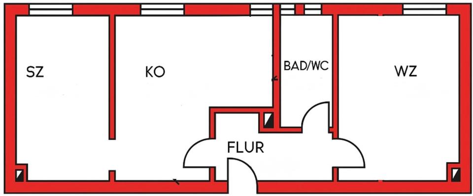 Thumbnail-Zu vermieten - 2-Raum-Wohnung am Zwenkauer See