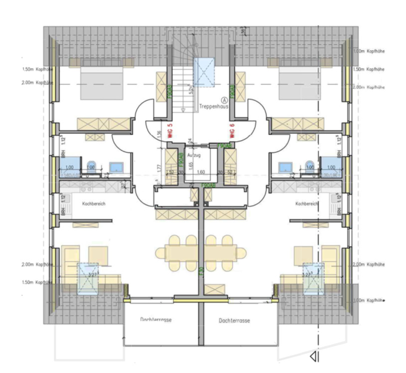 Thumbnail-DG-Wohnung mit Dachterrasse und Stellplatz - Neubau 2022 - KfW 55